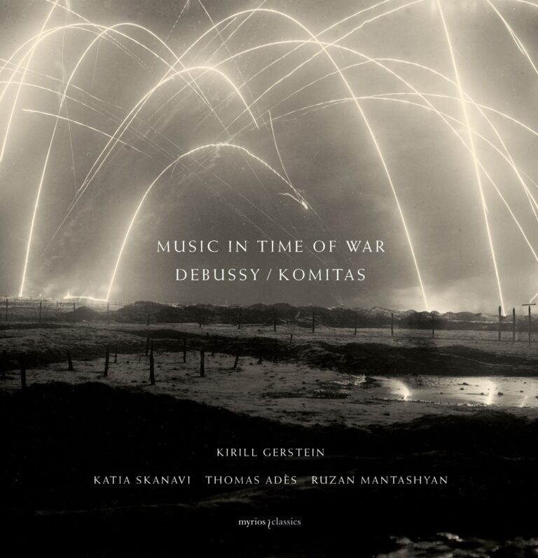 <p>Music in Time of War, the new double-album from pianist Kirill Gerstein, places the music of Komitas, pioneer of ethnomusicology and founder of the Armenian national school of music, alongside that of Claude Debussy, a seminal composer in the late 19th and early 20th centuries who held a deep admiration of Komitas’s music. Both composers were profoundly affected by the implosion of their worlds – Komitas by the Armenian Genocide, Debussy by the First World War – and their music reflects a close emotional alignment. Music in Time of War grew from Gerstein’s fascination with music’s power to reflect a narrative. The project will be released as a double CD album and will be accompanied by a hardcover book containing a series of illustrations and detailed essays in three languages commissioned by the pianist.</p>
<p style="text-align: center;"><iframe title="YouTube video player" src="https://www.youtube.com/embed/iOiXoSBkxNg?si=bmkiN_Rm7kiDCGYh" width="460" height="215" frameborder="0" allowfullscreen="allowfullscreen"></iframe></p>
<p> </p>
<p> </p>